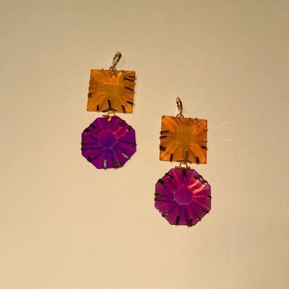 Crystal drop earrings M669 - Picture 1 of 4